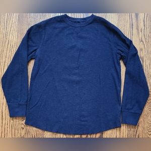 NWOT Gap Boys Long Sleeve Cotton Top in Deep Blue Size XXL 14-16